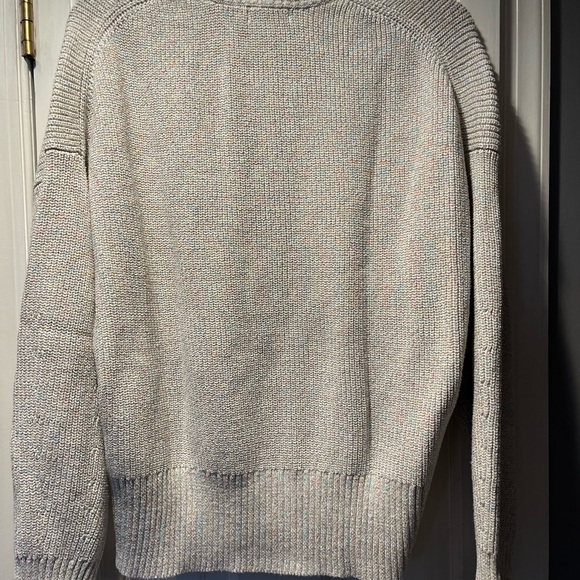 Women’s 525 White Sweater w/Metallic Sparkle Thread sz XL - Picture 3 of 9